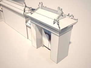 temple gate Modelo 3D