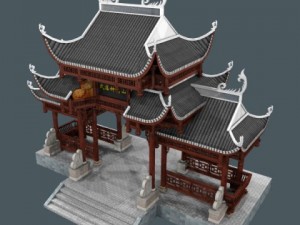 tori gate 3D Model