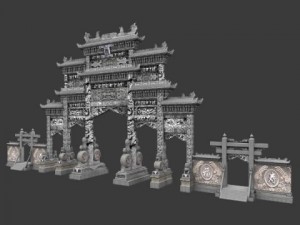 tori gate 02 Modèle 3D
