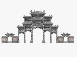 tori gate 02 Modèle 3D