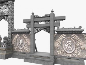 tori gate 02 Modèle 3D