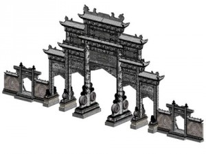tori gate 02 Modèle 3D