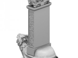 tortoise stone tablet 3D Модель