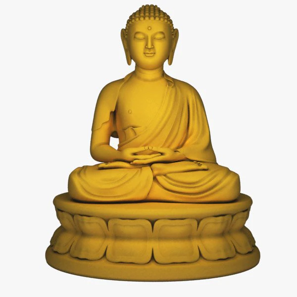 buddha 02 3D Model .c4d .max .obj .3ds .fbx .stl .blend 