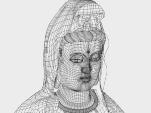 kwan yin bodhisattva 3D Model