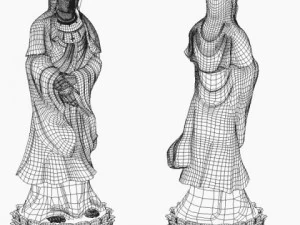 kwan yin bodhisattva 3D Model