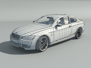 bmw 3 series coupe 3D Модель