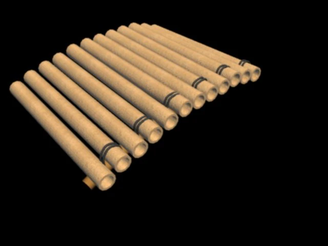 flute 3D Model .c4d .max .obj .3ds .fbx .stl .blend 