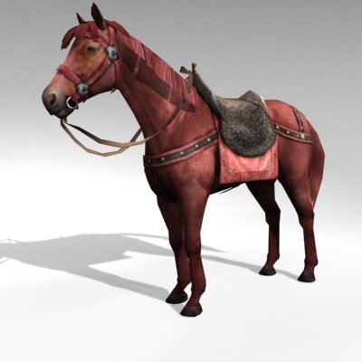 horse 3D Модель .c4d .max .obj .3ds .fbx .stl .blend 