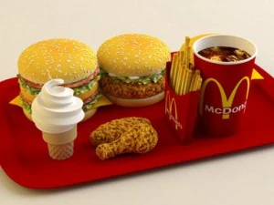 mcdonalds yemeği 3D Model