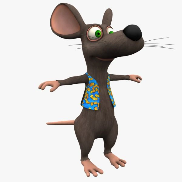 mouse 3D Model .c4d .max .obj .3ds .fbx .stl .blend 