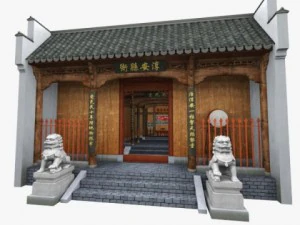 中国县政府 3D 模型