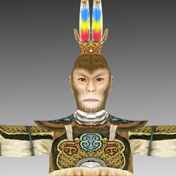 monkey king 3D Model .c4d .max .obj .3ds .fbx .stl .blend 