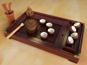 set da t&egrave; a Modello 3D