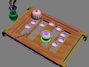 tea set b 3D Model
