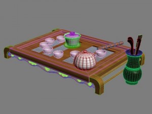 tea set b 3D Model