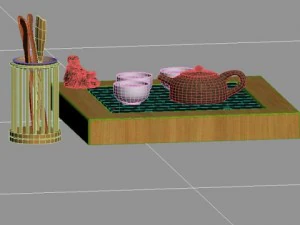 zestaw do herbaty c Model 3D