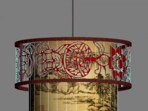 chinese light d 2 3D Model