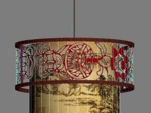 chinese light d 2 3D Model