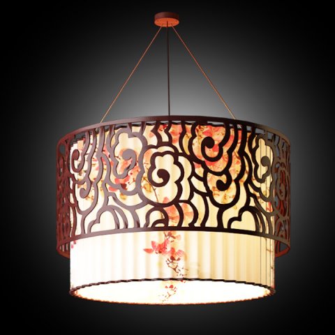 chinese light d 5 Model 3D .c4d .max .obj .3ds .fbx .stl .blend 