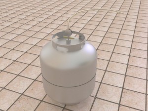 kitchen gas cylinder 3D Model