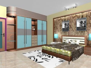 camera da letto Modello 3D