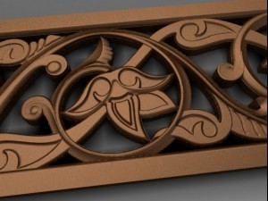 the lattice of metal casting 3D 模型