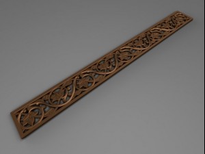 the lattice of metal casting 3D 模型