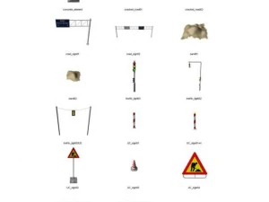 road elements 3D Model