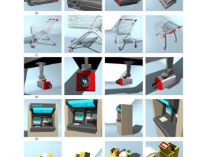 shop design 3D Model