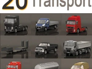transport vehicles 3D Model