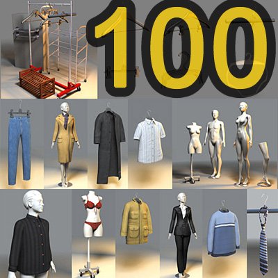 clothes and shoes Model 3D .c4d .max .obj .3ds .fbx .stl .blend 