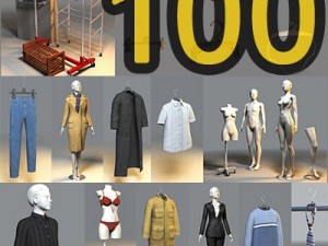 clothes and shoes 3D 모델