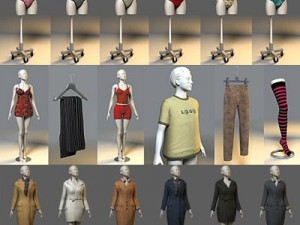 clothes and shoes Model 3D