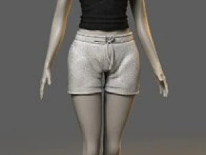 Kleidung und Schuhe 3D Modell