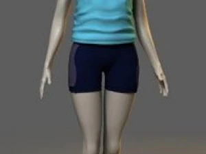 Kleidung und Schuhe 3D Modell