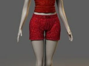 Kleidung und Schuhe 3D Modell