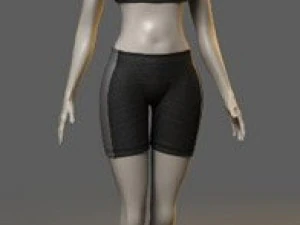 Kleidung und Schuhe 3D Modell