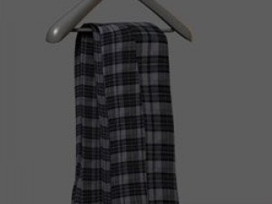 clothes and shoes Model 3D