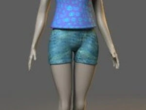 Kleidung und Schuhe 3D Modell