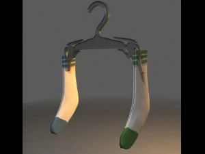 Kleidung und Schuhe 3D Modell