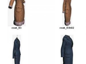 Kleidung und Schuhe 3D Modell