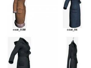 Kleidung und Schuhe 3D Modell