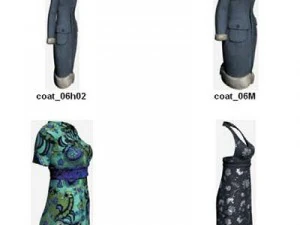 Kleidung und Schuhe 3D Modell