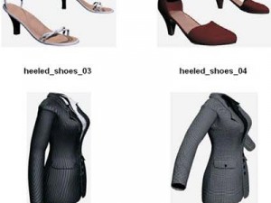 clothes and shoes Model 3D