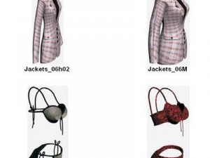 clothes and shoes Model 3D