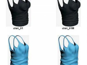 Kleidung und Schuhe 3D Modell