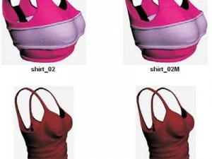 Kleidung und Schuhe 3D Modell