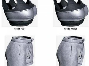 Kleidung und Schuhe 3D Modell