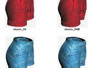 Kleidung und Schuhe 3D Modell